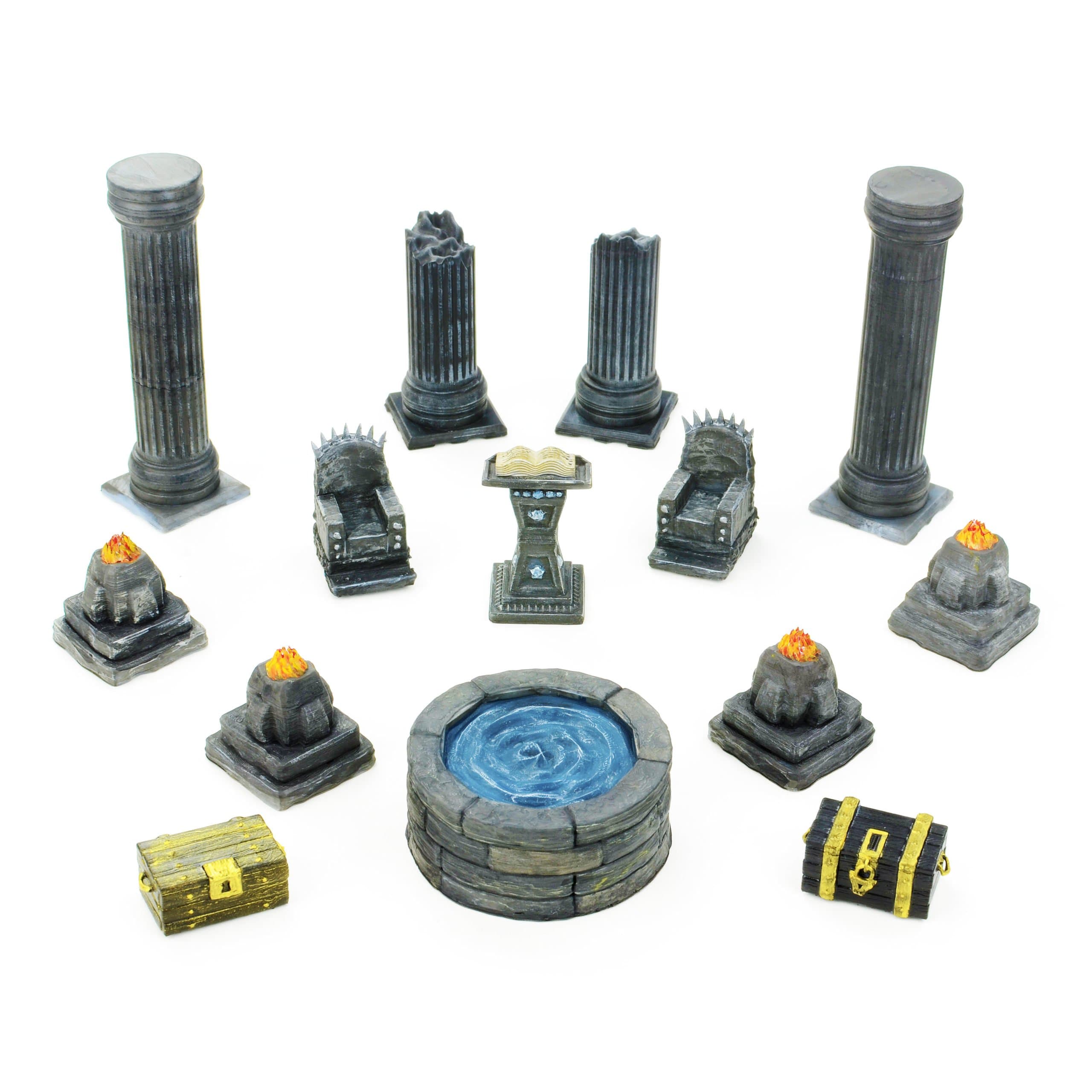 Throne Room & Purification Room Set 28mm - 8 STL Files