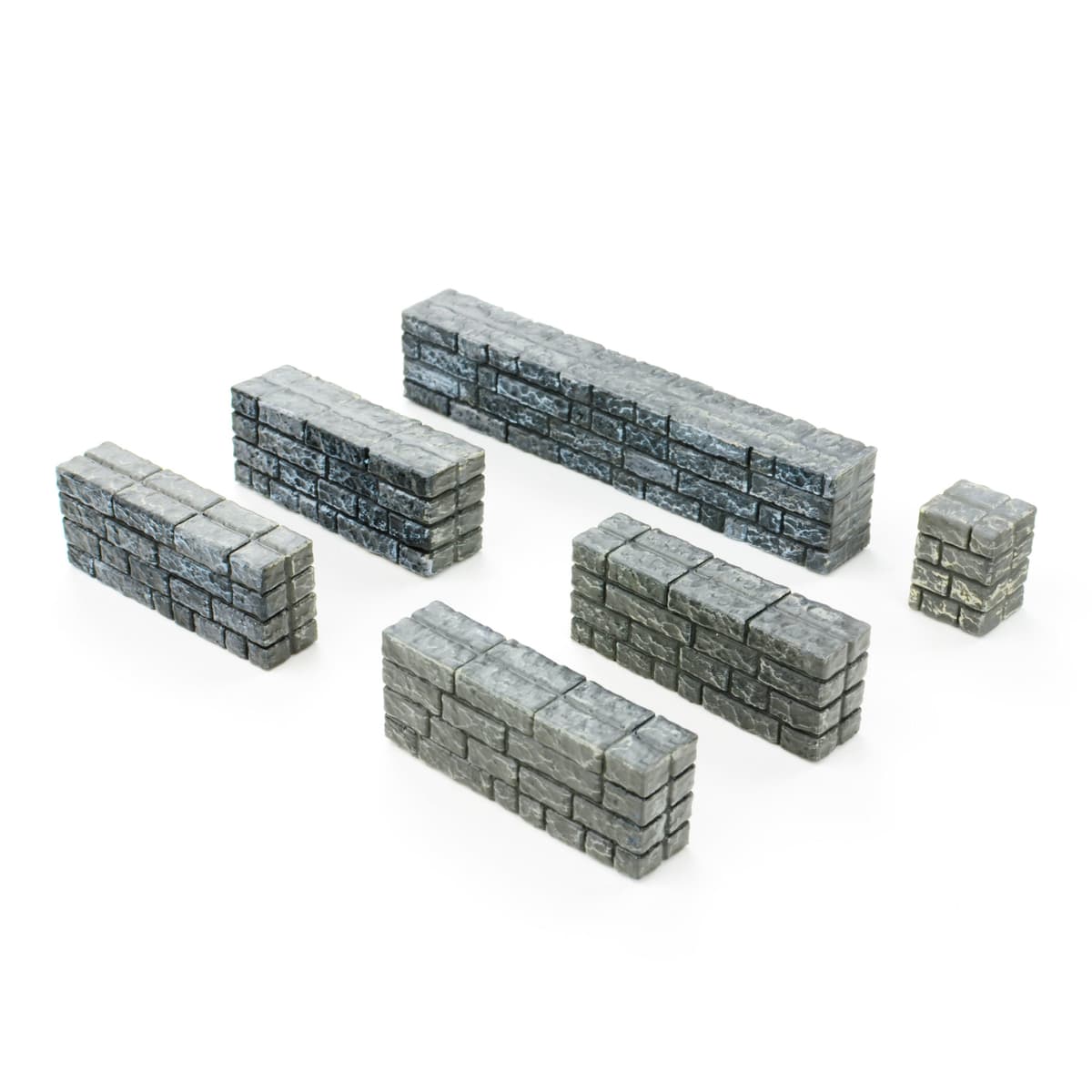 Half Height Stone Wall Miniature Models 28mm - 3 STL Files