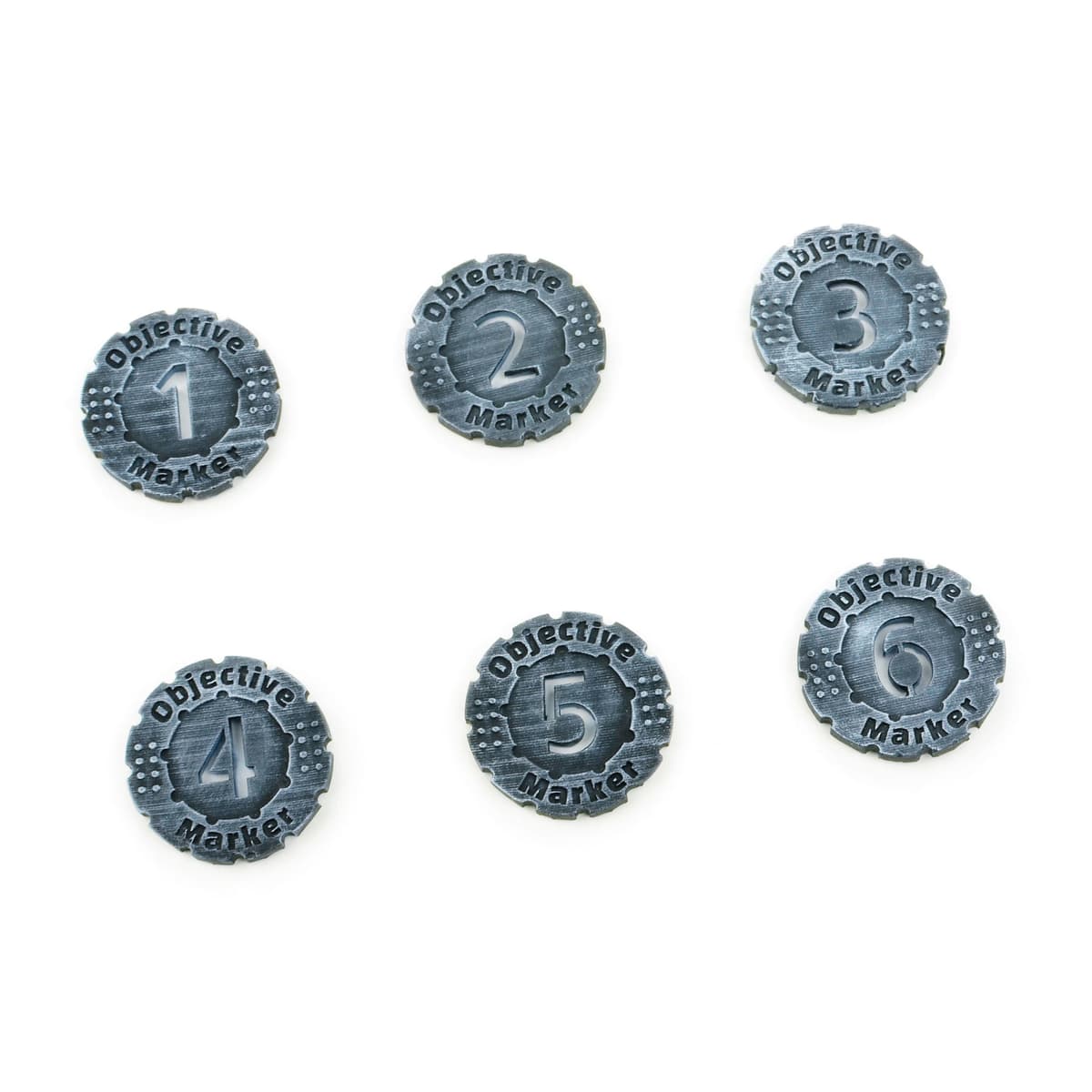 Objective Token Set - 6 STL Files