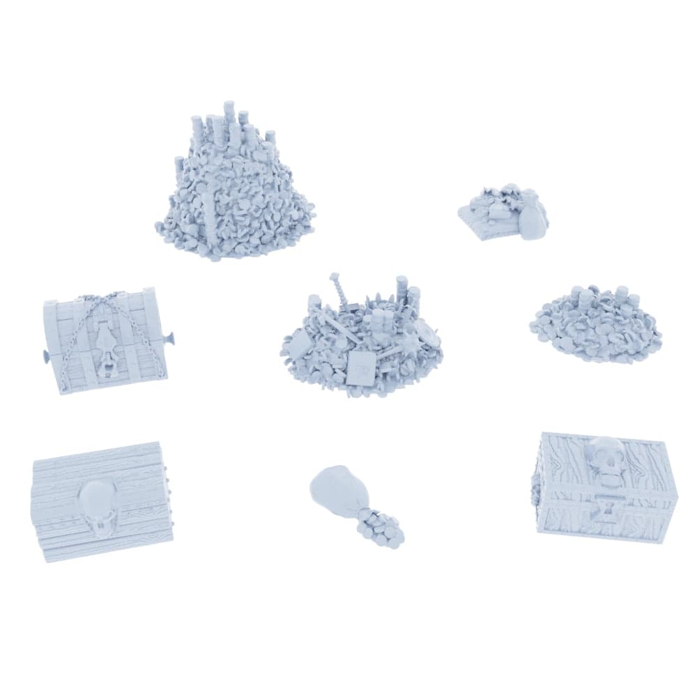 Forgotten Treasures Model Set - 8 Files for 3D Printable Tabletop Gaming Accessories