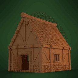 Arcane Cottage: 3D Printable Cottage with Interiors for Dungeons & Dragons, Pathfinder, and More thumbnail 2