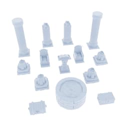 3D Miniatures Mega Pack: 30 Ready-to-Use STL Files – Prison, Summoning, Throne Rooms & Half-Height Walls thumbnail 12