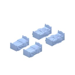 Beds 28mm - Made & Unmade - 2 Files for 3D Printable Tabletop Gaming Scenery thumbnail 1